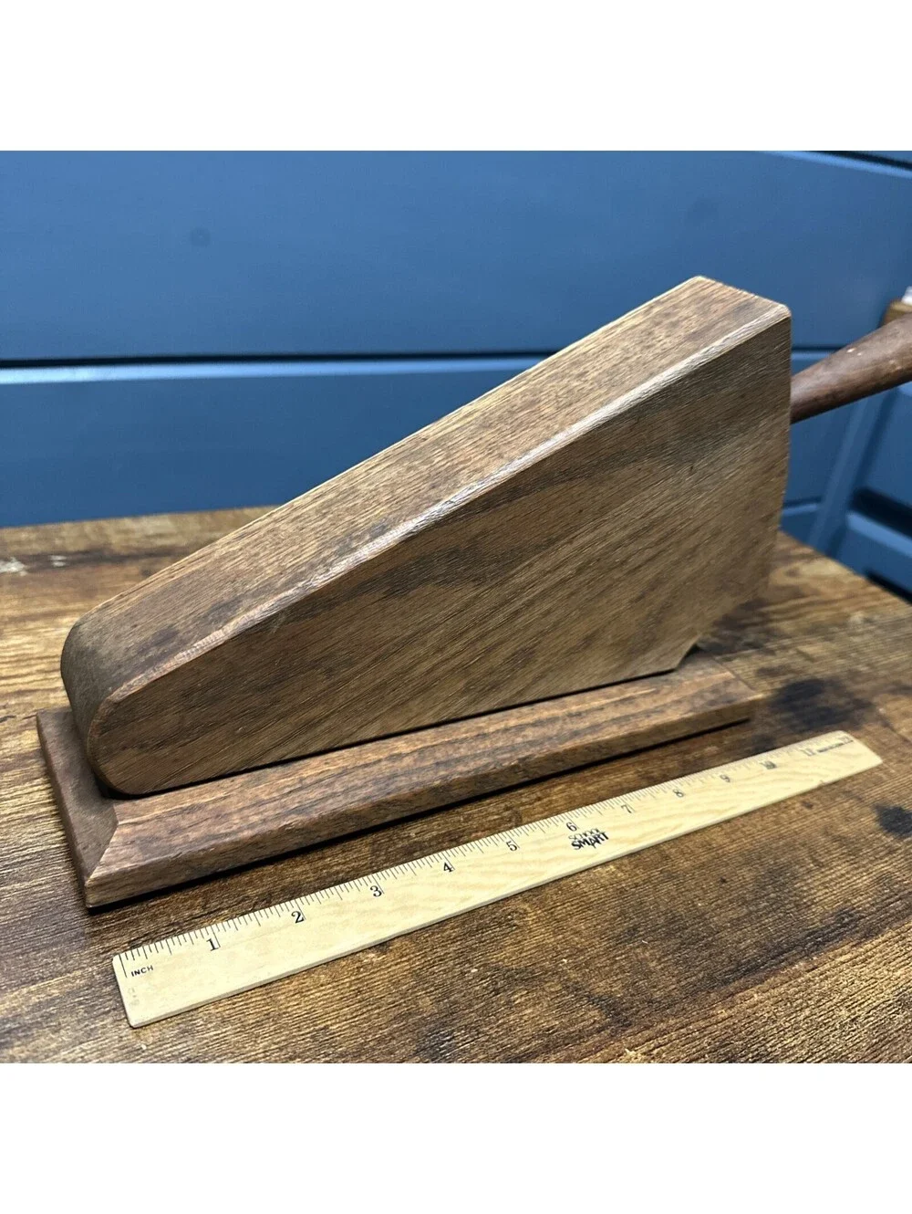 Vintage Case XX Knife Block Oak 5-Slot Low Profile for 5 Knives/1 Sharpening Rod